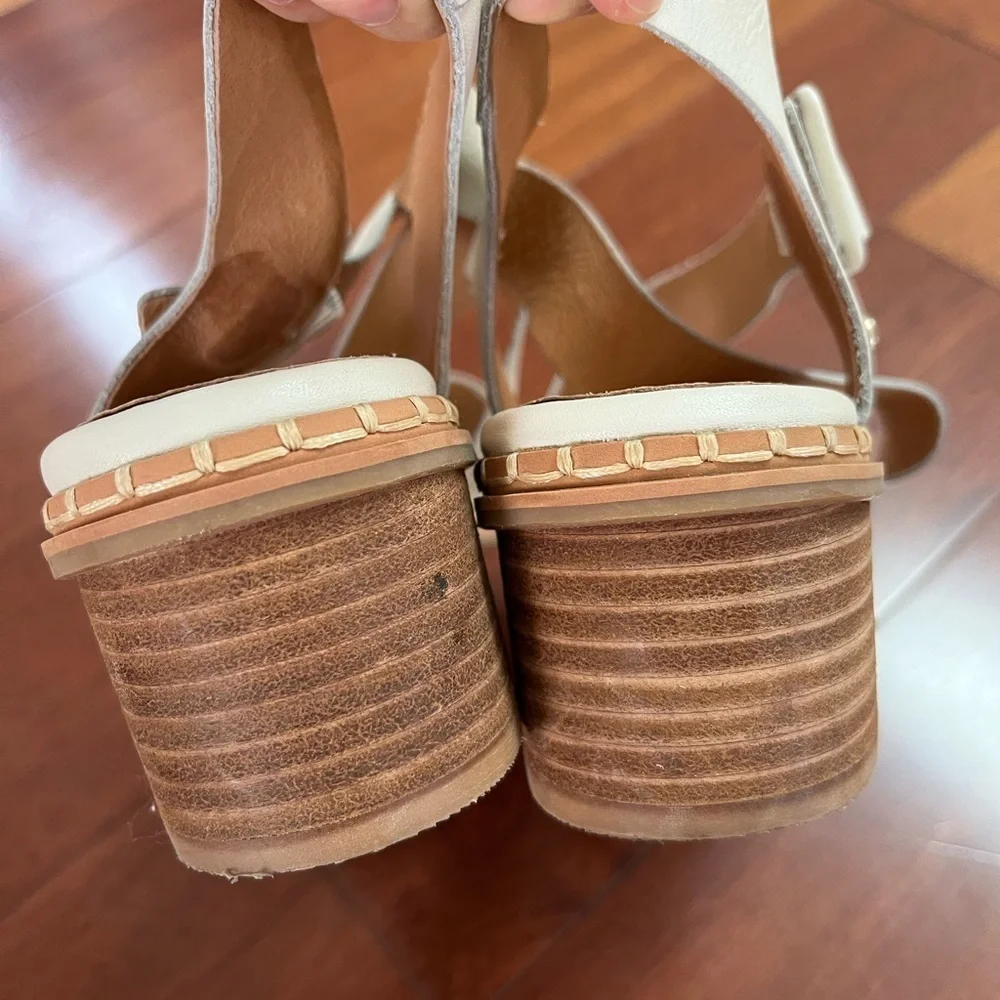 Pikolinos White Strappy Heeled Leather Sandals Open Toe Women's Size 42 - Picture 4 of 10